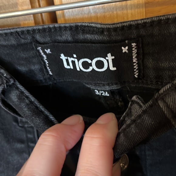 Tricot High Waist Crop Flare Jeans - Picture 9 of 9